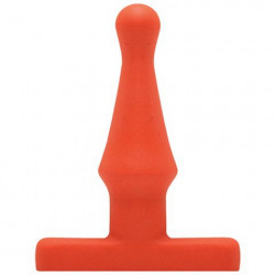 Оранжевая анальная пробка Bum Buddies Tease My Tush - 10 см.