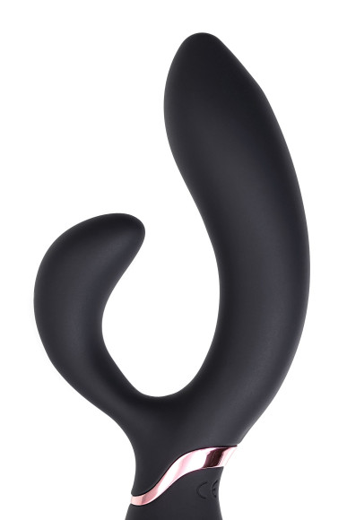 Черный вибратор Avalanche с «танцующим» клиторальным стимулятором - 20,5 см. Черный вибратор Avalanche с «танцующим» клиторальным стимулятором - 20,5 см.