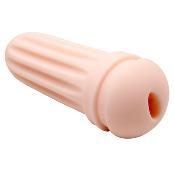 Телесный мастурбатор-вагина Alice в черной колбе Телесный мастурбатор-вагина Alice в черной колбе