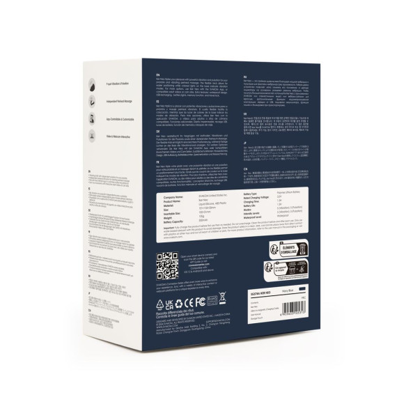 Темно-синий вибромассажер простаты с пульсацией Iker Neo