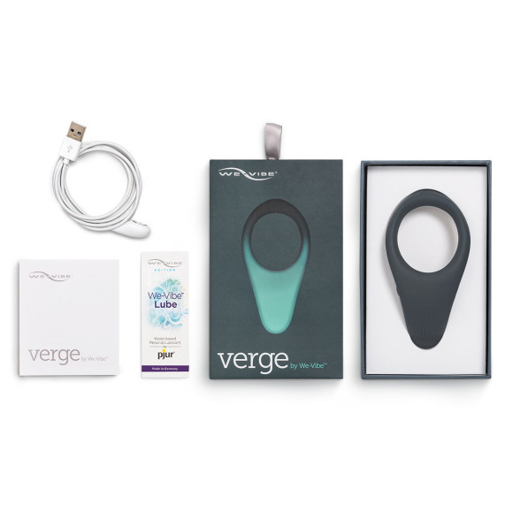 Чёрное эрекционное виброкольцо We-vibe Verge Чёрное эрекционное виброкольцо We-vibe Verge