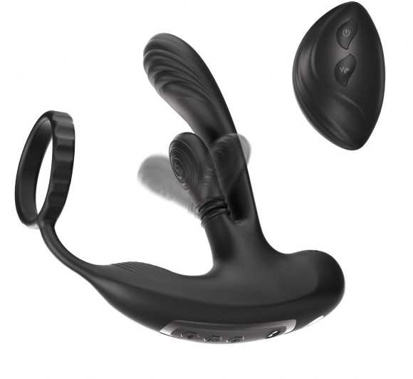 Черный инновационный масcажер простаты Hero с технологией массажа на 360 градусов Черный инновационный масcажер простаты Hero с технологией массажа на 360 градусов