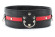 Черно-красный кожаный ошейник увеличенного размера Черно-красный кожаный ошейник увеличенного размера