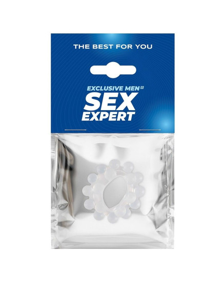 Эластичное эрекционное кольцо с двумя рядами шариков Эластичное эрекционное кольцо с двумя рядами шариков