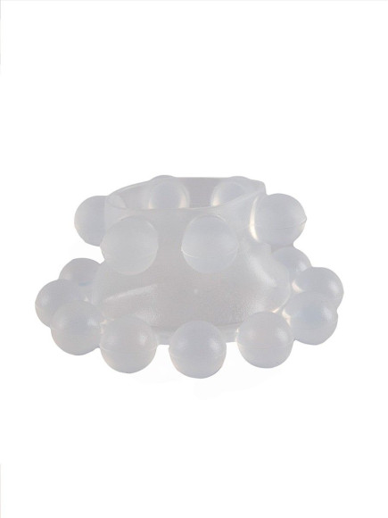 Эластичное эрекционное кольцо с двумя рядами шариков Эластичное эрекционное кольцо с двумя рядами шариков