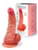 Телесный силиконовый фаллоимитатор на присоске - 24 см. Телесный силиконовый фаллоимитатор на присоске - 24 см.