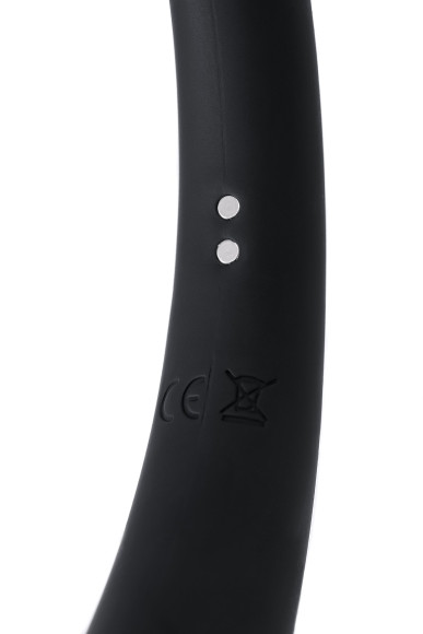 Черный двусторонний вибратор - 35 см. Черный двусторонний вибратор - 35 см.