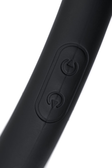 Черный двусторонний вибратор - 35 см. Черный двусторонний вибратор - 35 см.