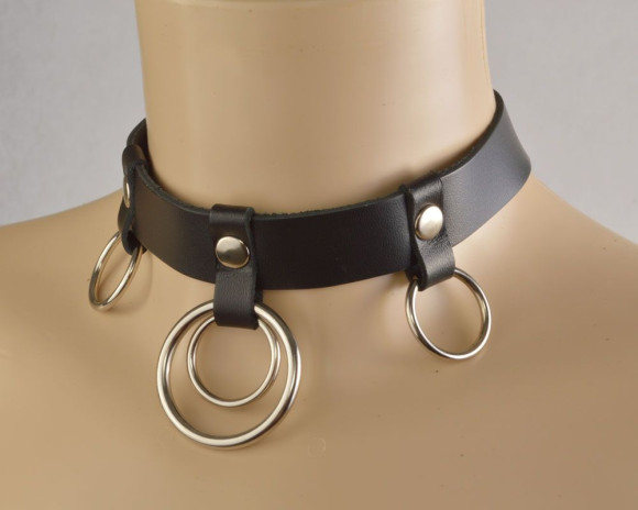 Черный чокер Квадро Черный чокер Квадро