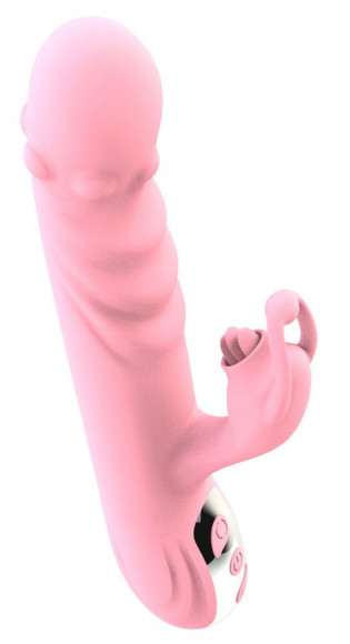 Розовый вибратор-кролик Ava - 21,9 см. Розовый вибратор-кролик Ava - 21,9 см.