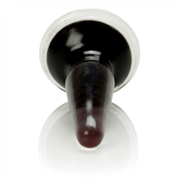 Черная анальная пробка Crystal Cote Probes