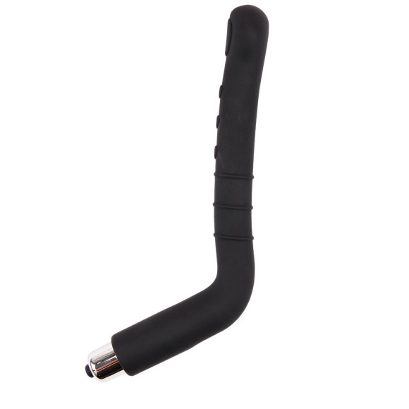 Черный анальный вибратор Rectal Reacher Vibe - 25 см. Черный анальный вибратор Rectal Reacher Vibe - 25 см.