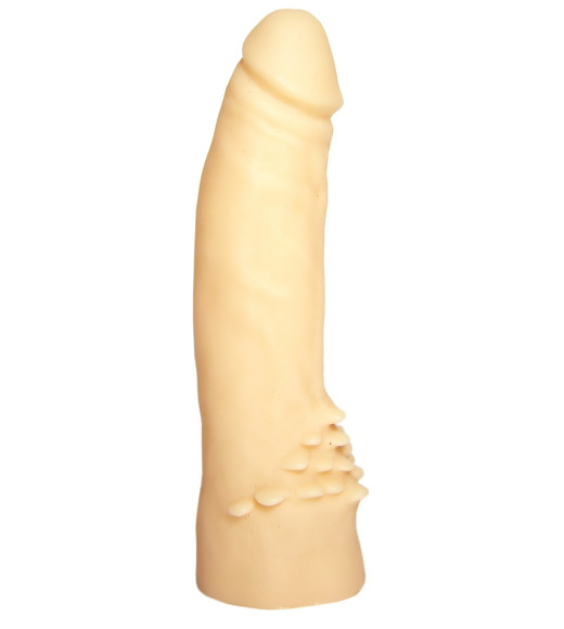 Реалистичный пустотелый фаллоимитатор с шипами у основания - 17 см. Реалистичный пустотелый фаллоимитатор с шипами у основания - 17 см.