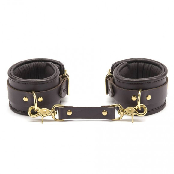 Коричневые кожаные кандалы Brown Leather Ankle Cuffs S/M Коричневые кожаные кандалы Brown Leather Ankle Cuffs S/M