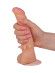 Телесный фаллоимитатор на присоске со стимулирующими усиками - 20,5 см. Телесный фаллоимитатор на присоске со стимулирующими усиками - 20,5 см.