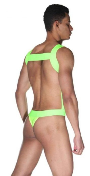 Стильное мужское боди на широких лямках Стильное мужское боди на широких лямках