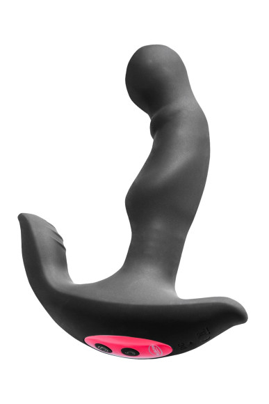 Черный стимулятор простаты Rimming Hero - 16,8 см. Черный стимулятор простаты Rimming Hero - 16,8 см.
