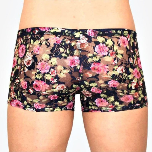 Мужские сетчатые трусы-боксеры с розами Rose Boxer Мужские сетчатые трусы-боксеры с розами Rose Boxer