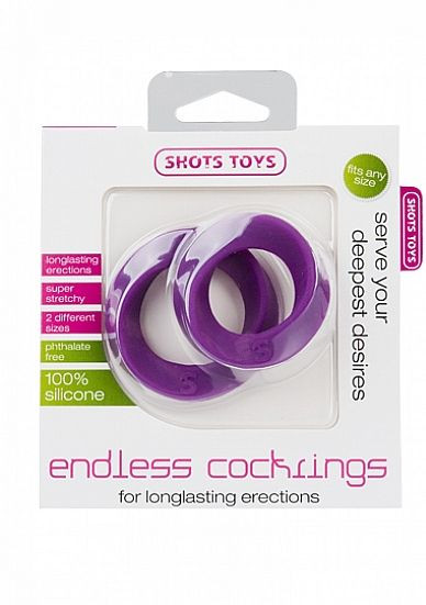 Набор фиолетовых эрекционных колец Endless Cocking Set Набор фиолетовых эрекционных колец Endless Cocking Set