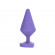 Фиолетовая анальная втулка с основанием-сердечком - 8,8 см. Фиолетовая анальная втулка с основанием-сердечком - 8,8 см.