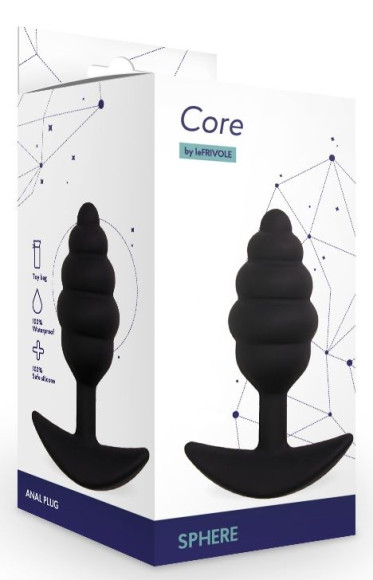 Черная анальная пробка Sphere S - 7,5 см. Черная анальная пробка Sphere S - 7,5 см.