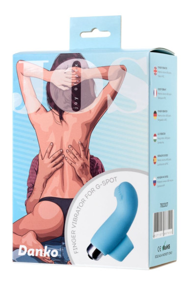 Голубая вибронасадка на палец JOS DANKO для точки G - 9,5 см. Голубая вибронасадка на палец JOS DANKO для точки G - 9,5 см.