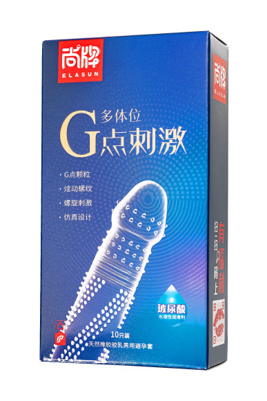 Ультратонкие презервативы Elasun G-spot stimulation с ребрами и точками - 10 шт. Ультратонкие презервативы Elasun G-spot stimulation с ребрами и точками - 10 шт.