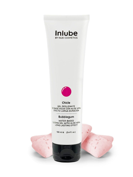 Лубрикант на водной основе Nuei Inlube с алоэ вера и ароматом бабл-гам - 100 мл. Лубрикант на водной основе Nuei Inlube с алоэ вера и ароматом бабл-гам - 100 мл.
