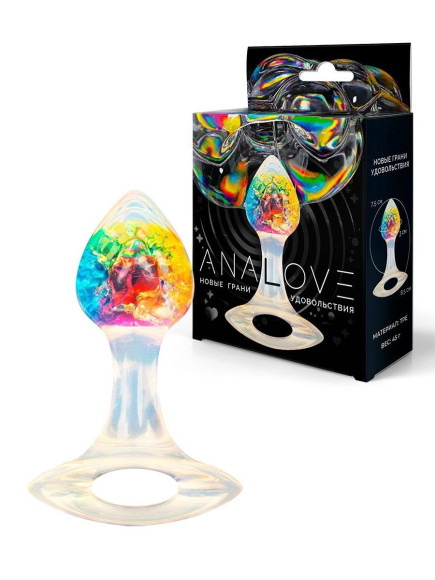 Яркая анальная пробка с ручкой - 8,5 см. Яркая анальная пробка с ручкой - 8,5 см.