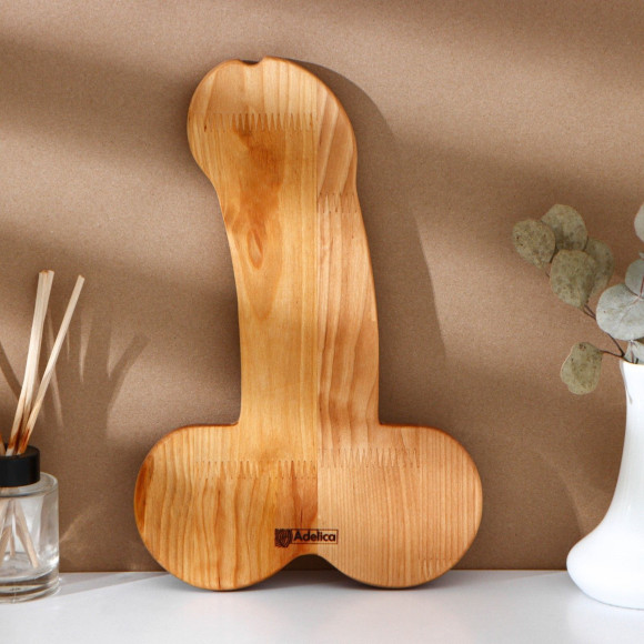 Деревянное блюдо для подачи в форме члена (32,5 х 20 х 1,7 см) Деревянное блюдо для подачи в форме члена (32,5 х 20 х 1,7 см)