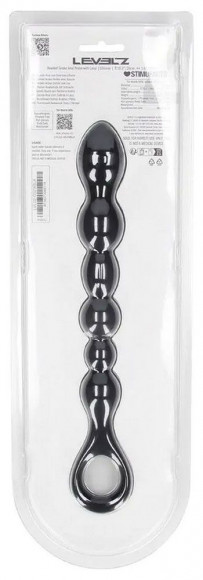 Черная силиконовая цепочка Beaded Snake Silicone Anal Probe with Loop - 26 см. Черная силиконовая цепочка Beaded Snake Silicone Anal Probe with Loop - 26 см.