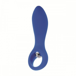 Голубой вибратор с ручкой-кольцом Posh Silicone O Probes - 15 см. Голубой вибратор с ручкой-кольцом Posh Silicone O Probes - 15 см.