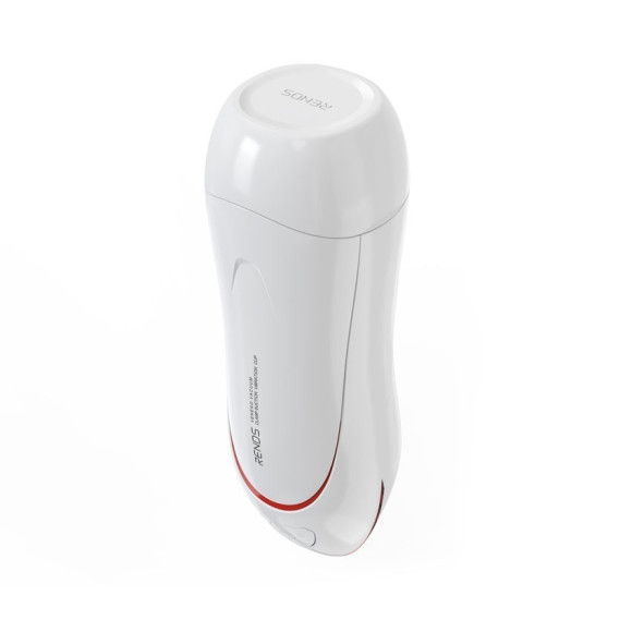 Белый вибромастурбатор со сжатием и голосовым сопровождением