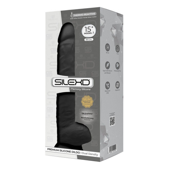 Черный фаллоимитатор-гигант Model 1 - 38 см. Черный фаллоимитатор-гигант Model 1 - 38 см.