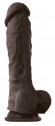 Коричневый фаллоимитатор на присоске 8 Dildo - 24,5 см. Коричневый фаллоимитатор на присоске 8 Dildo - 24,5 см.