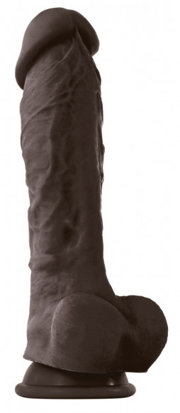 Коричневый фаллоимитатор на присоске 8 Dildo - 24,5 см. Коричневый фаллоимитатор на присоске 8 Dildo - 24,5 см.