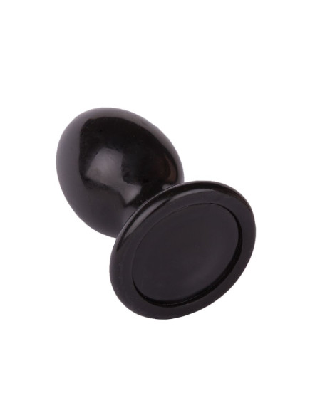 Черный анальный плаг Glide M - 10,3 см. Черный анальный плаг Glide M - 10,3 см.