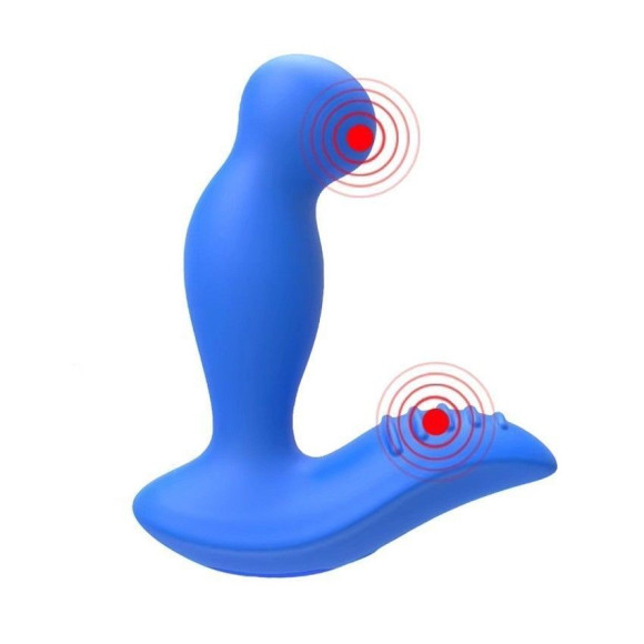 Синий вибромассажер простаты 3,5’’ P-spot Massager - 12,5 см. Синий вибромассажер простаты 3,5’’ P-spot Massager - 12,5 см.