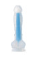 Прозрачно-синий фаллоимитатор, светящийся в темноте, Steve Glow - 20 см. Прозрачно-синий фаллоимитатор, светящийся в темноте, Steve Glow - 20 см.