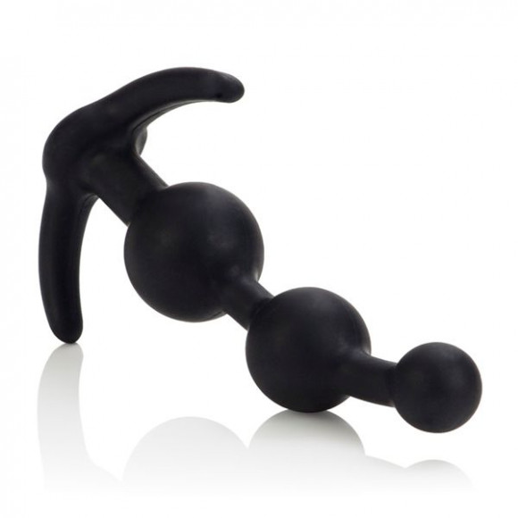 Набор анальных стимуляторов ADVANCED ANAL EXPLORER KIT: плаг, цепочка и груша