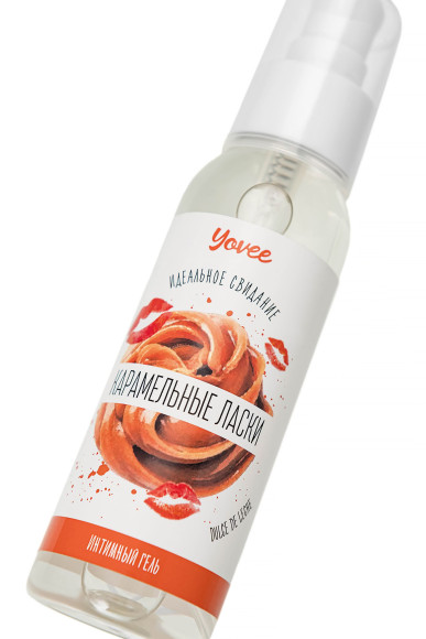 Съедобная гель-смазка Yovee «Карамельные ласки» с Д-пантенолом и вкусом Dulce de Leche - 100 мл. Съедобная гель-смазка Yovee «Карамельные ласки» с Д-пантенолом и вкусом Dulce de Leche - 100 мл.