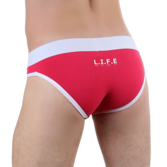 Розовые мужские трусы-слипы L.I.F.E. Розовые мужские трусы-слипы L.I.F.E.