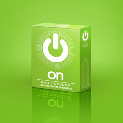 Цветные ароматизированные презервативы ON) Fruit & Color - 3 шт. Цветные ароматизированные презервативы ON) Fruit & Color - 3 шт.