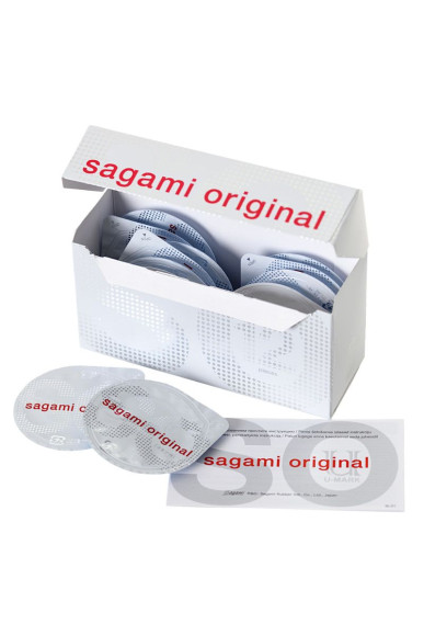 Ультратонкие презервативы Sagami Original 0.02 - 12 шт. Ультратонкие презервативы Sagami Original 0.02 - 12 шт.