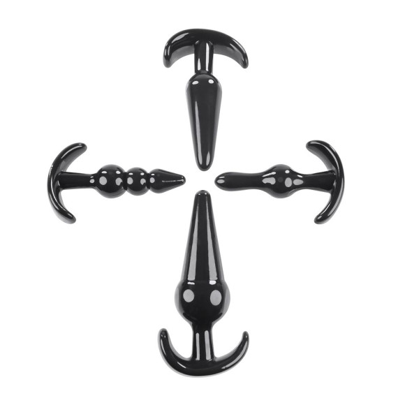 Набор из 4 анальных пробок-якорей Intro To Plugs