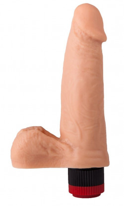 Реалистичный вибромассажёр из геля - 16,5 см. Реалистичный вибромассажёр из геля - 16,5 см.