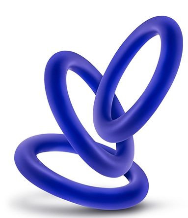 Набор из 3 синих эрекционных колец VS2 Pure Premium Silicone Cock Rings Набор из 3 синих эрекционных колец VS2 Pure Premium Silicone Cock Rings