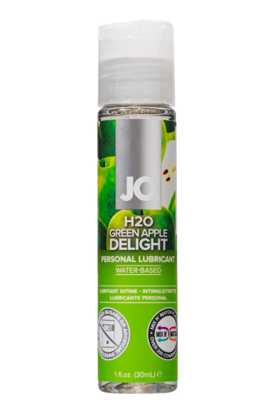 Смазка с ароматом яблока JO Flavored Green Apple H2O - 30 мл. Смазка с ароматом яблока JO Flavored Green Apple H2O - 30 мл.