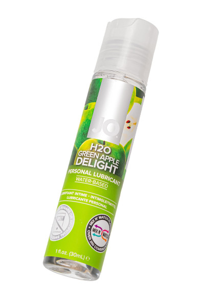 Смазка с ароматом яблока JO Flavored Green Apple H2O - 30 мл. Смазка с ароматом яблока JO Flavored Green Apple H2O - 30 мл.