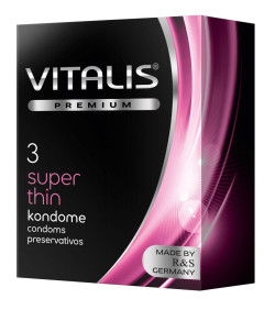 Ультратонкие презервативы VITALIS PREMIUM super thin - 3 шт. Ультратонкие презервативы VITALIS PREMIUM super thin - 3 шт.